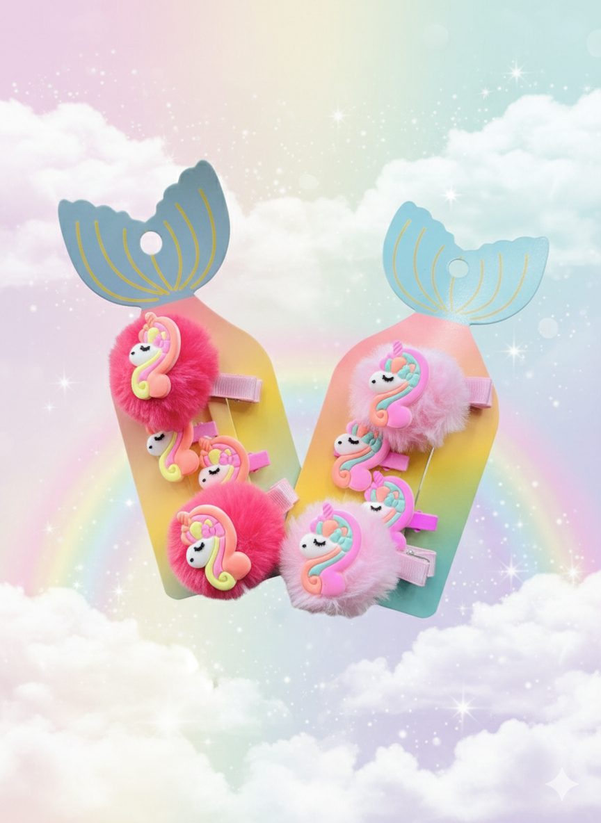 Kawaii Hair Clip Set