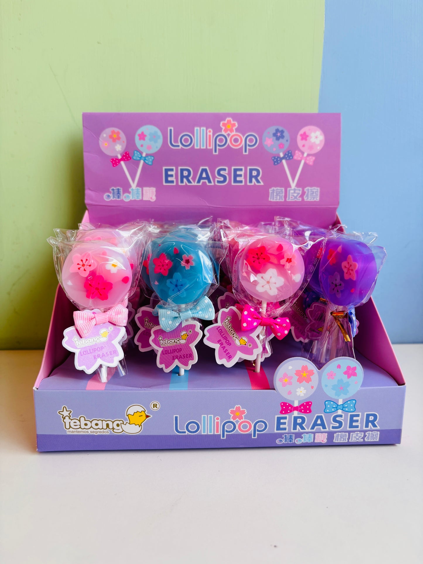 Lollipop Eraser for Kids