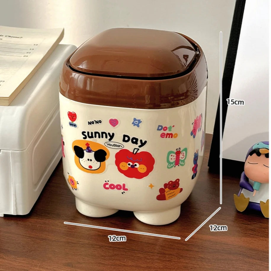 Kawaii Dustbin Trash Can