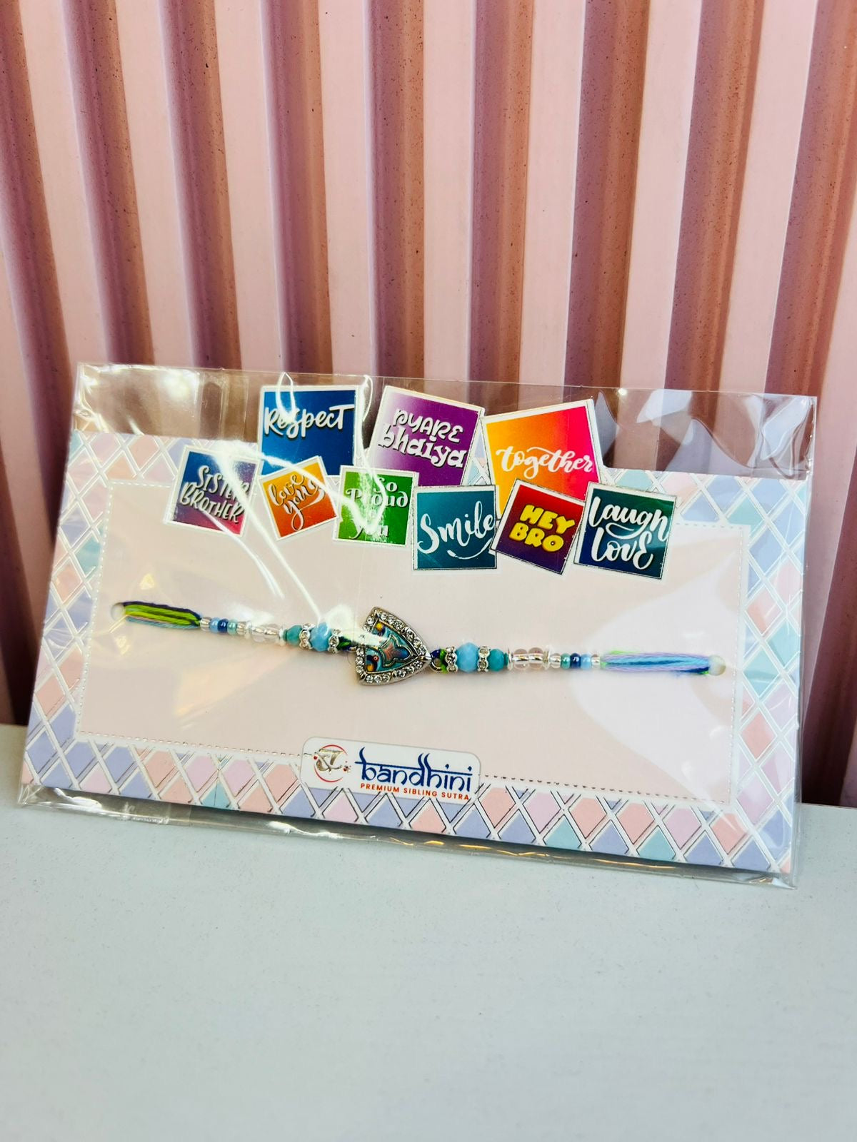 Colorful Sibling Bond – Rakhi with Fun Stickers & Love