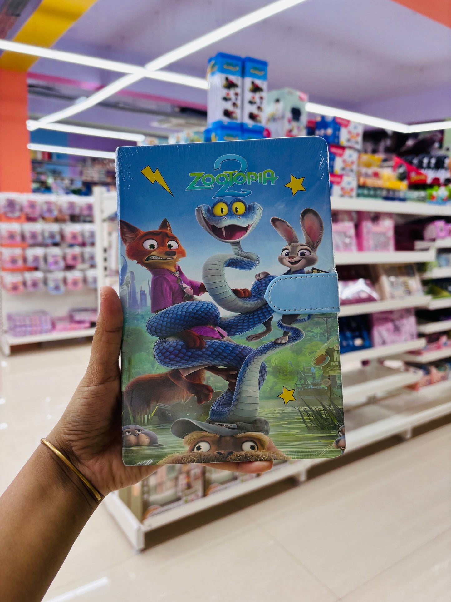 Zootopia Magnetic Diary with Strap Lock