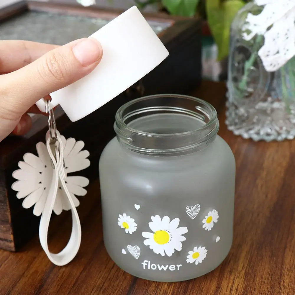 Daisy Glass Bottle