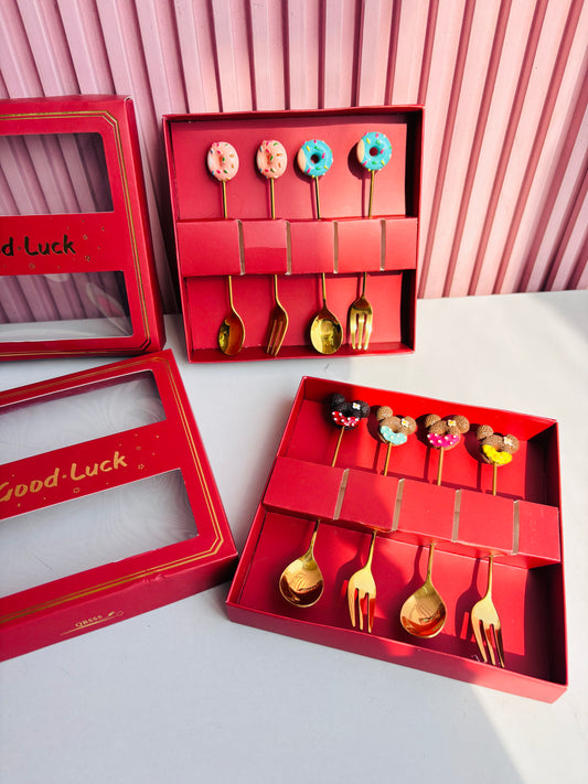 Premium Donut Cutlery Set