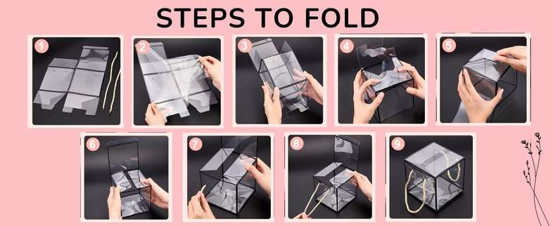 TRANSPARENT PVC HAMPER BAG