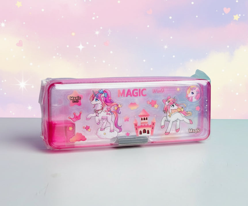 Cute Transparent Pencil Box