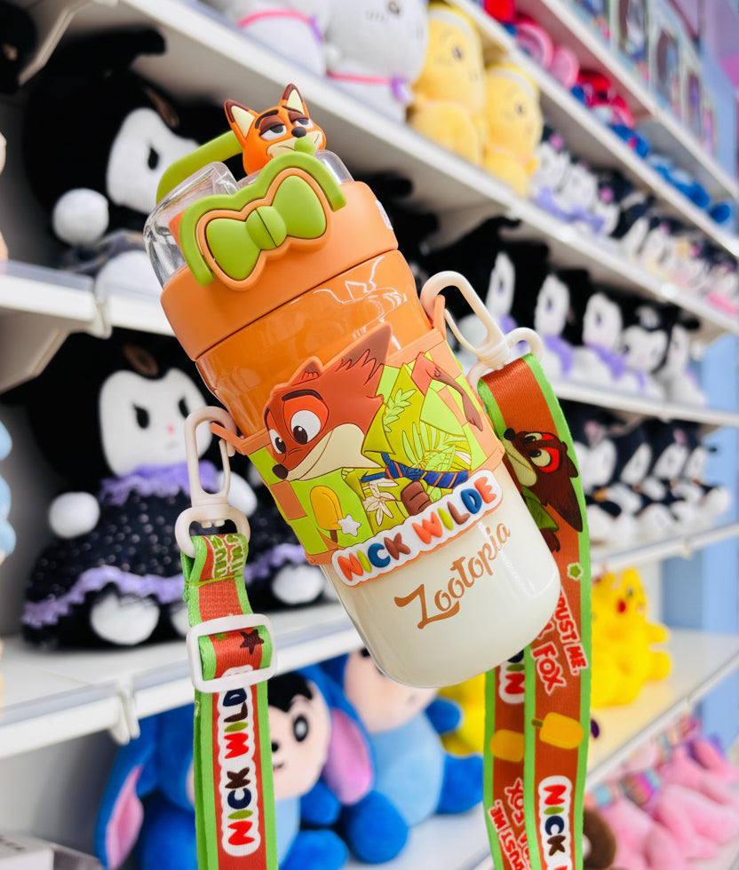 Kawaii Insulated Dual Sipper Water Bottel 500ml