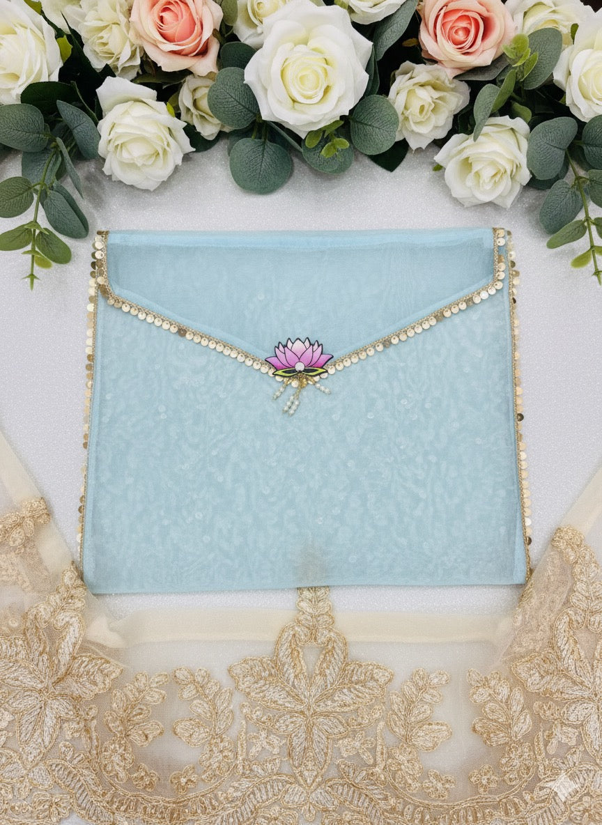 Pearl Lotus Shagun Pouch