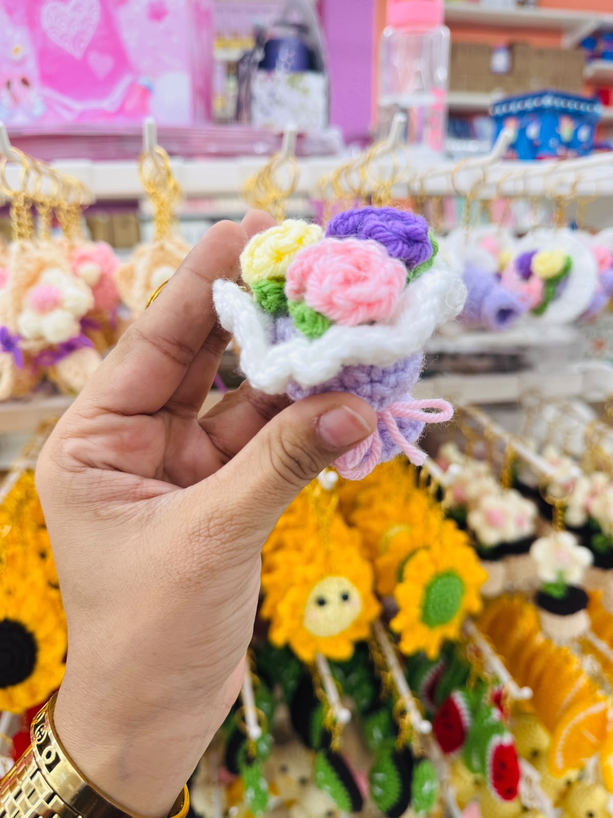 Cute Crochet Keychain