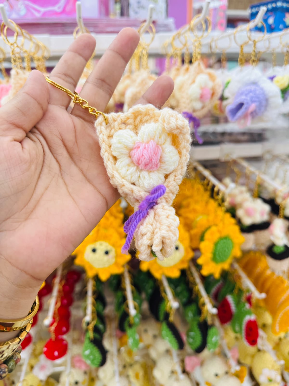 Cute Crochet Keychain