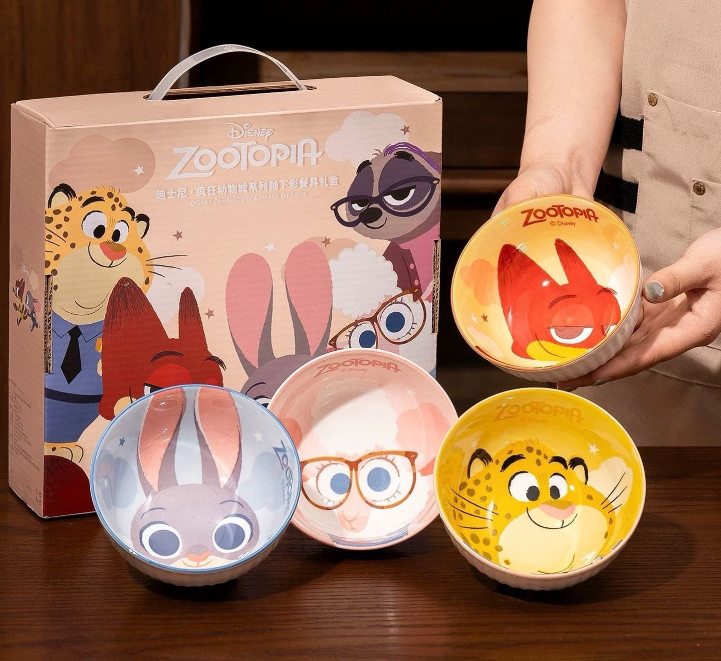 Zootopia Ceramic Bowl Set