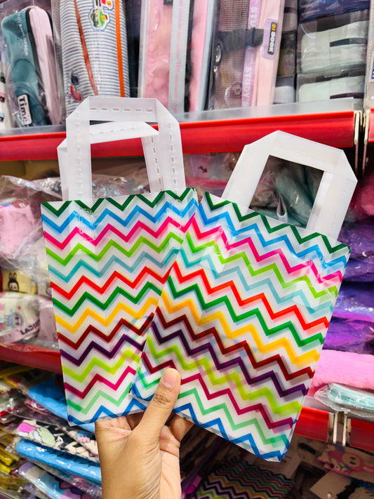 Pattern Handle Gift Bag ( Pack of 5 )