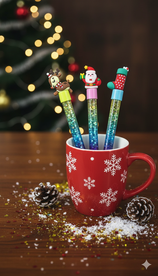 Glitter Christmas Pen