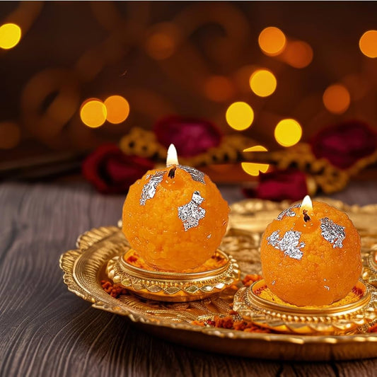 Motichoor Laddoo Candle