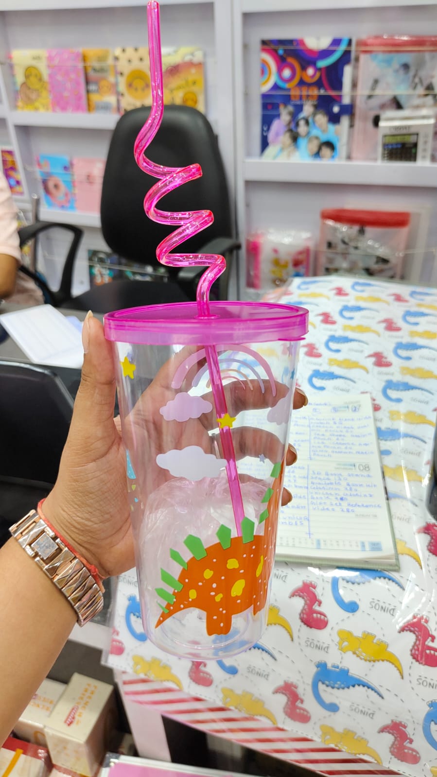 Dino Transparent  Sipper