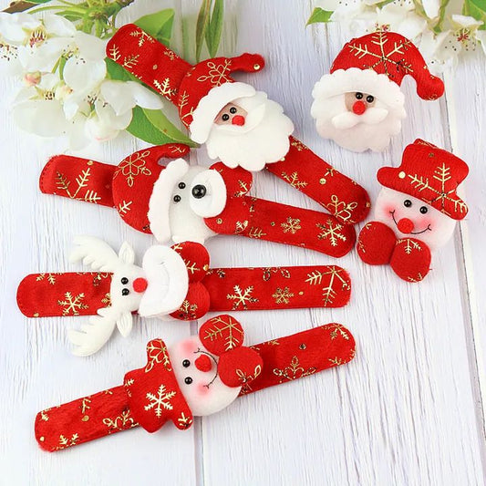 CHRISTMAS SLAP BAND with 3D soft Santa