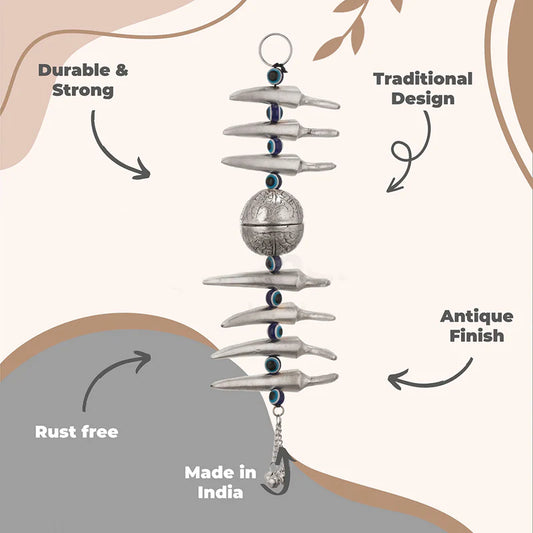 Evil Eye Nimbu Mirchi Wall Hanging