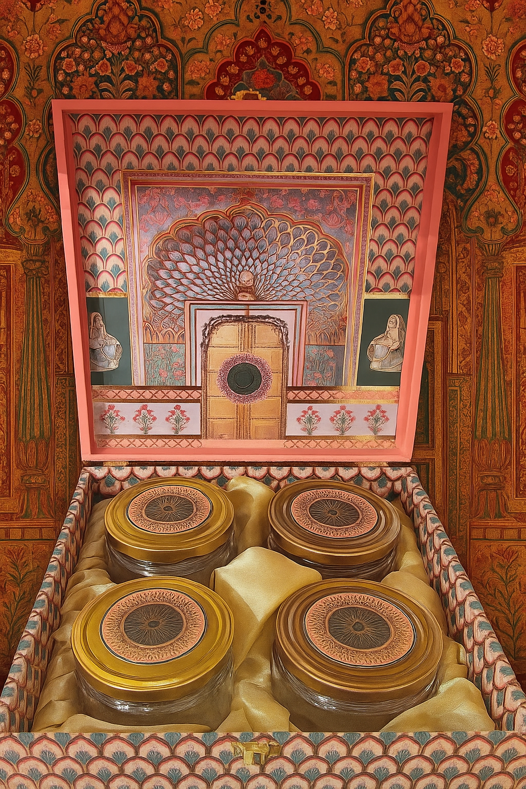 Premium 4 Jar Trunk Box