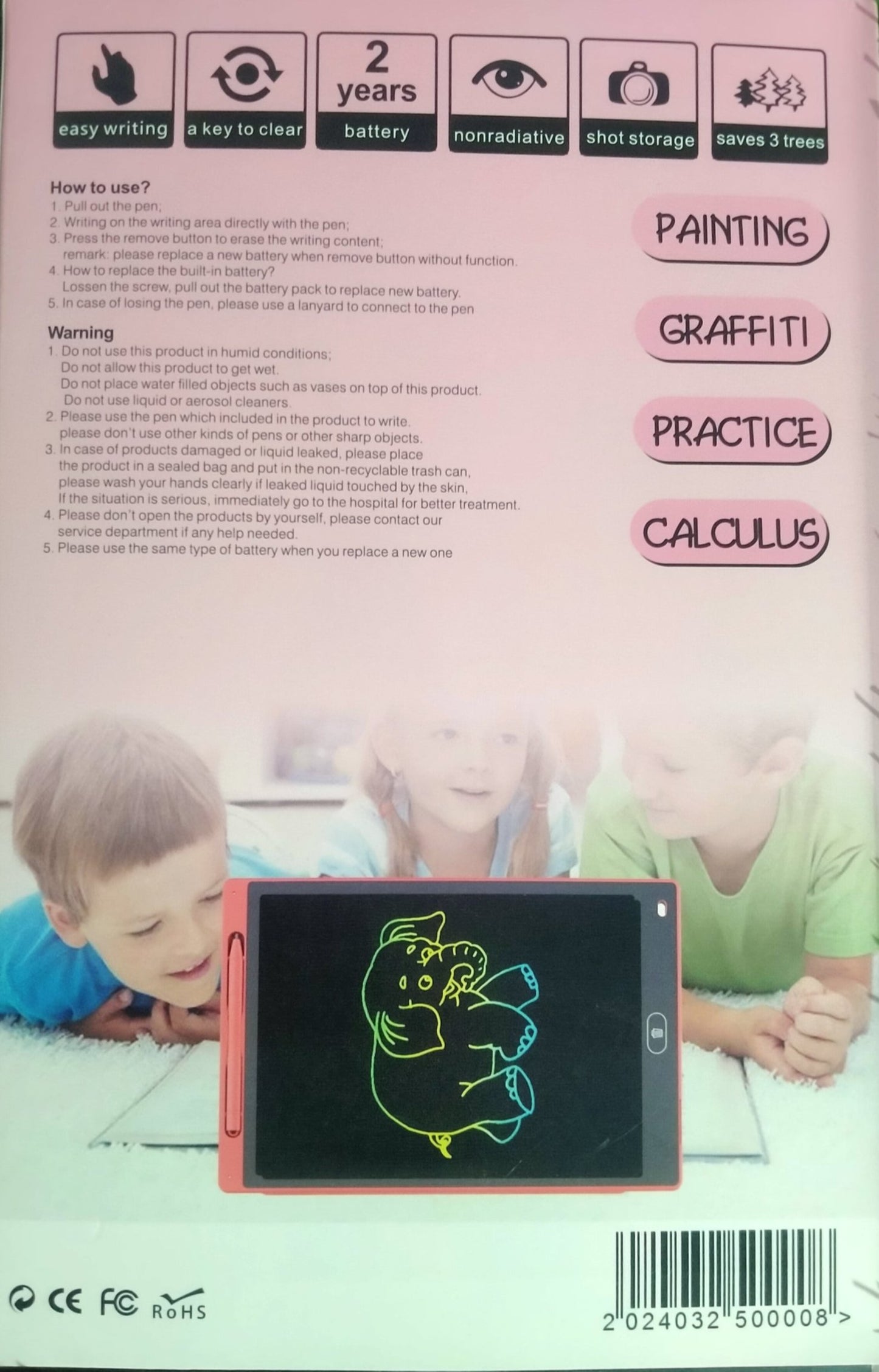 DrawMaster 8.5 Inch LCD Writing Pad