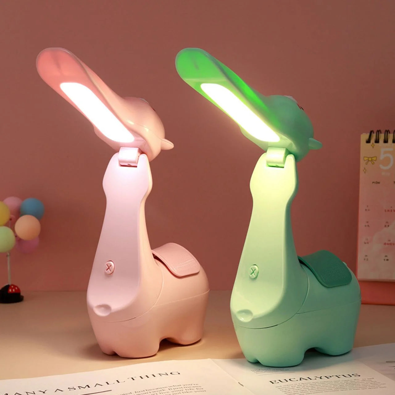 Cute Cartoon Folding Lamp With Pen Holder ( 397-4 )