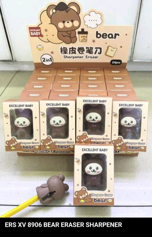 Bear Eraser + sharpener