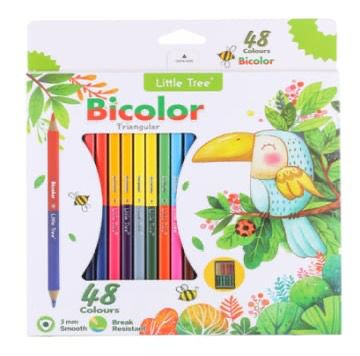 Bicolor Triangular Colour Pencil (48Color)