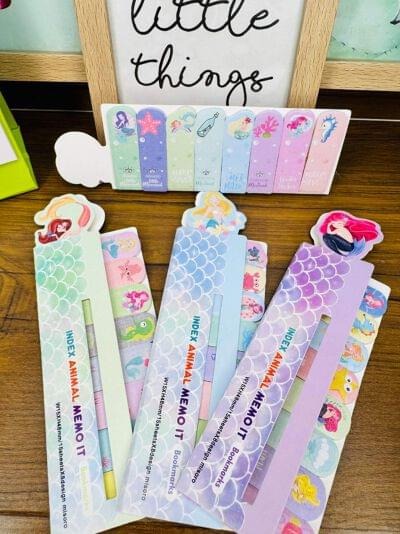 Mermaid Functional Sticky Notes Set
