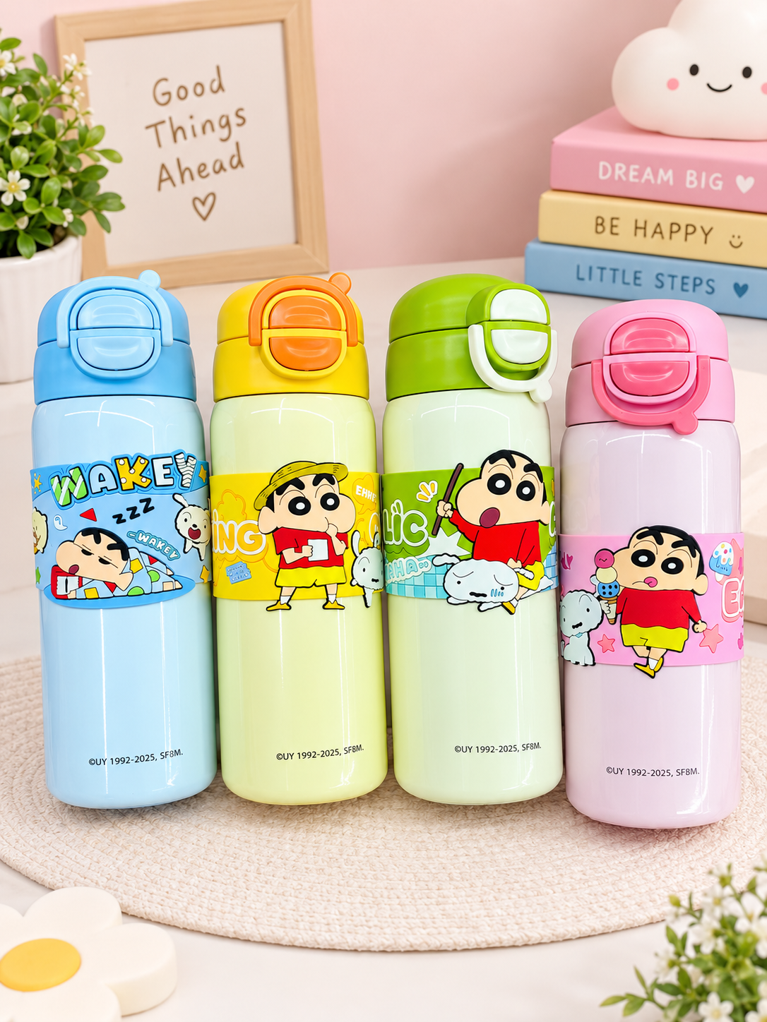 Shinchan Flip-Lock Kids Water Bottle