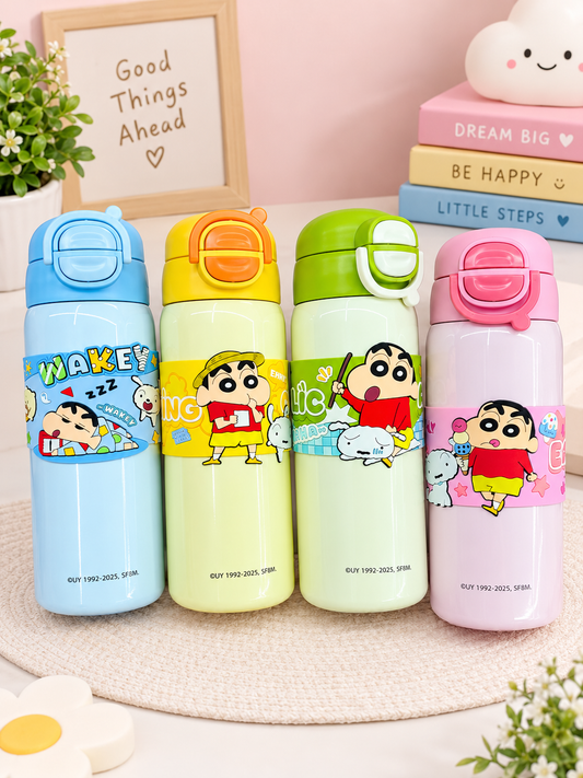 Shinchan Flip-Lock Kids Water Bottle
