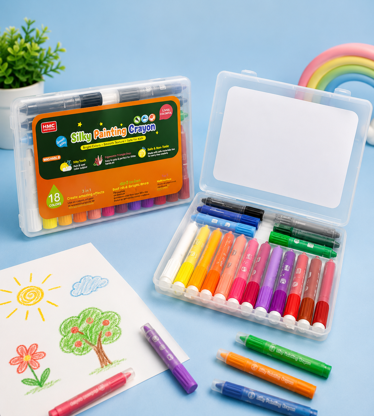 ColorSplash Silky Crayon Set