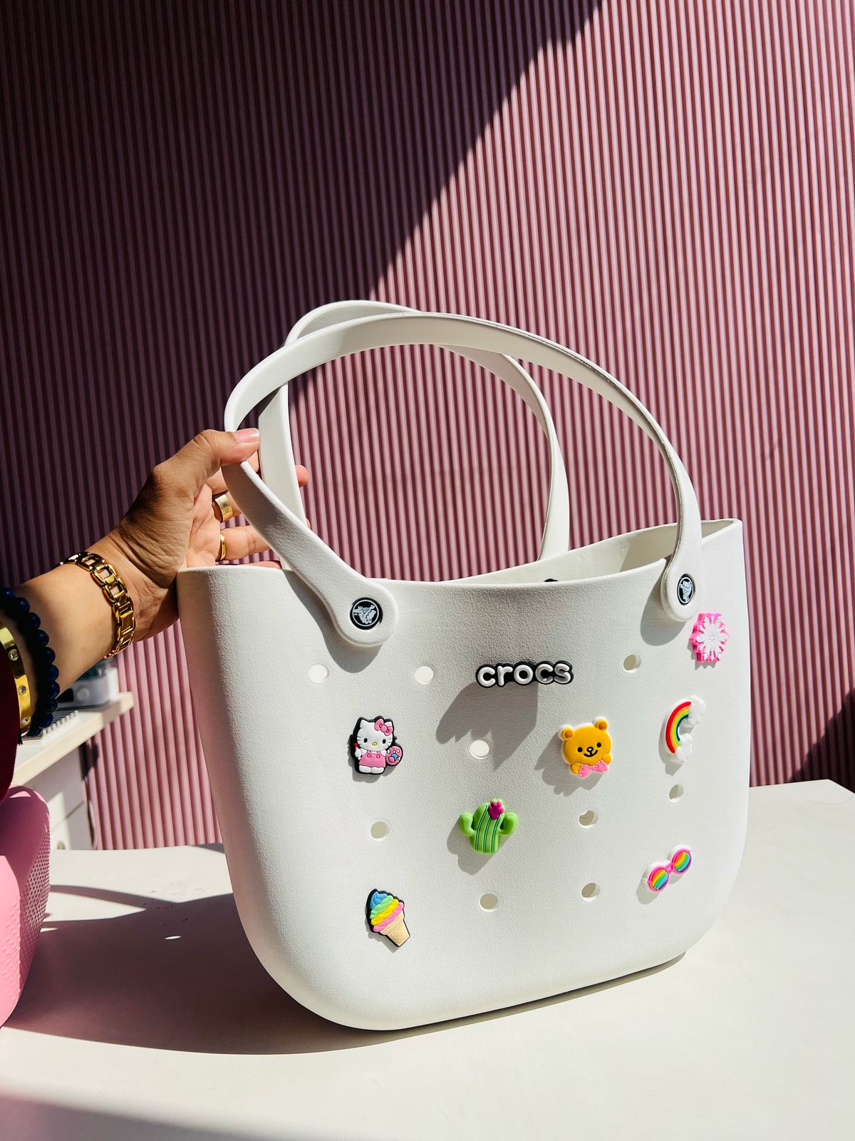 Sillicon Big Beach Bag With 17 Charms BG52