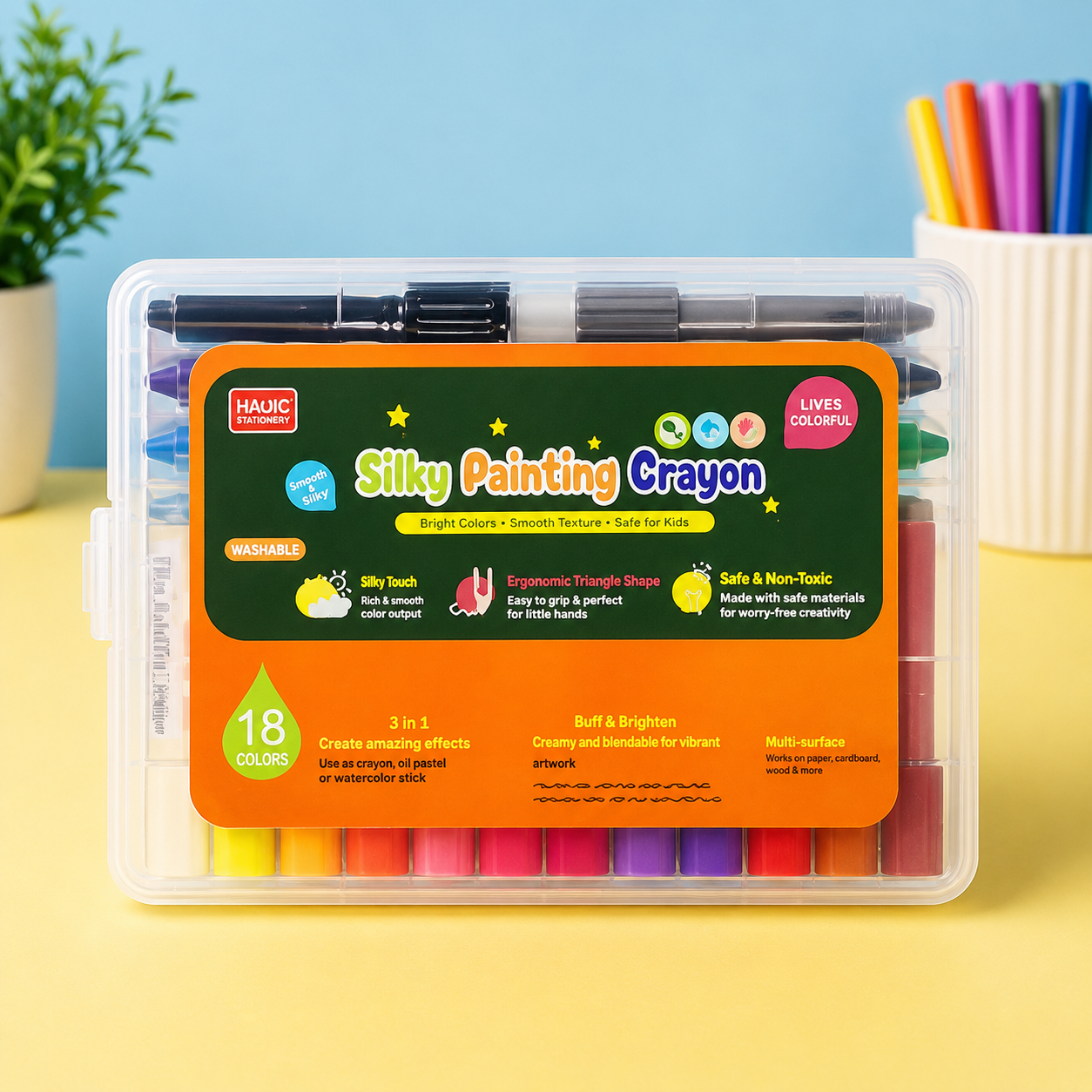 ColorSplash Silky Crayon Set
