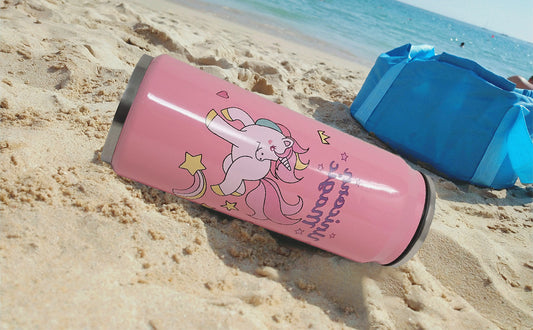 Unicorn Cane Shape Water Sipper