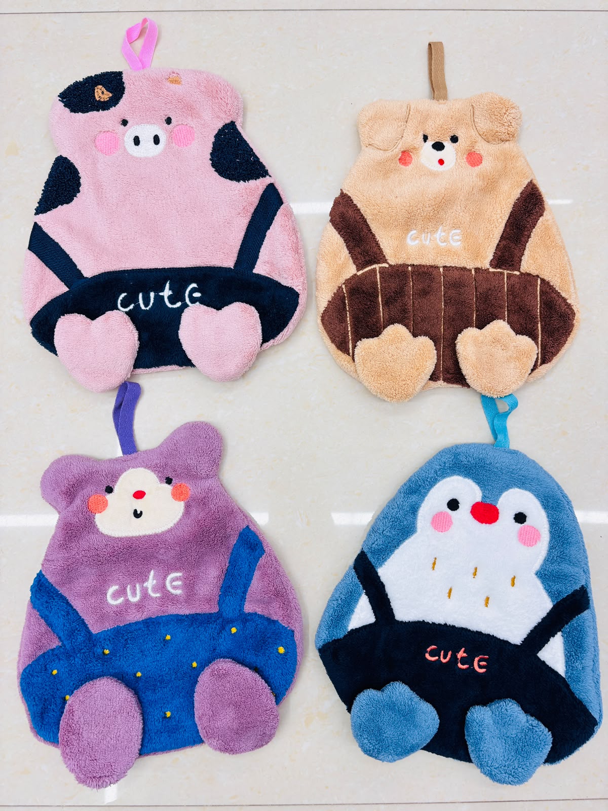 Cute Animal Buddy Hand Towel