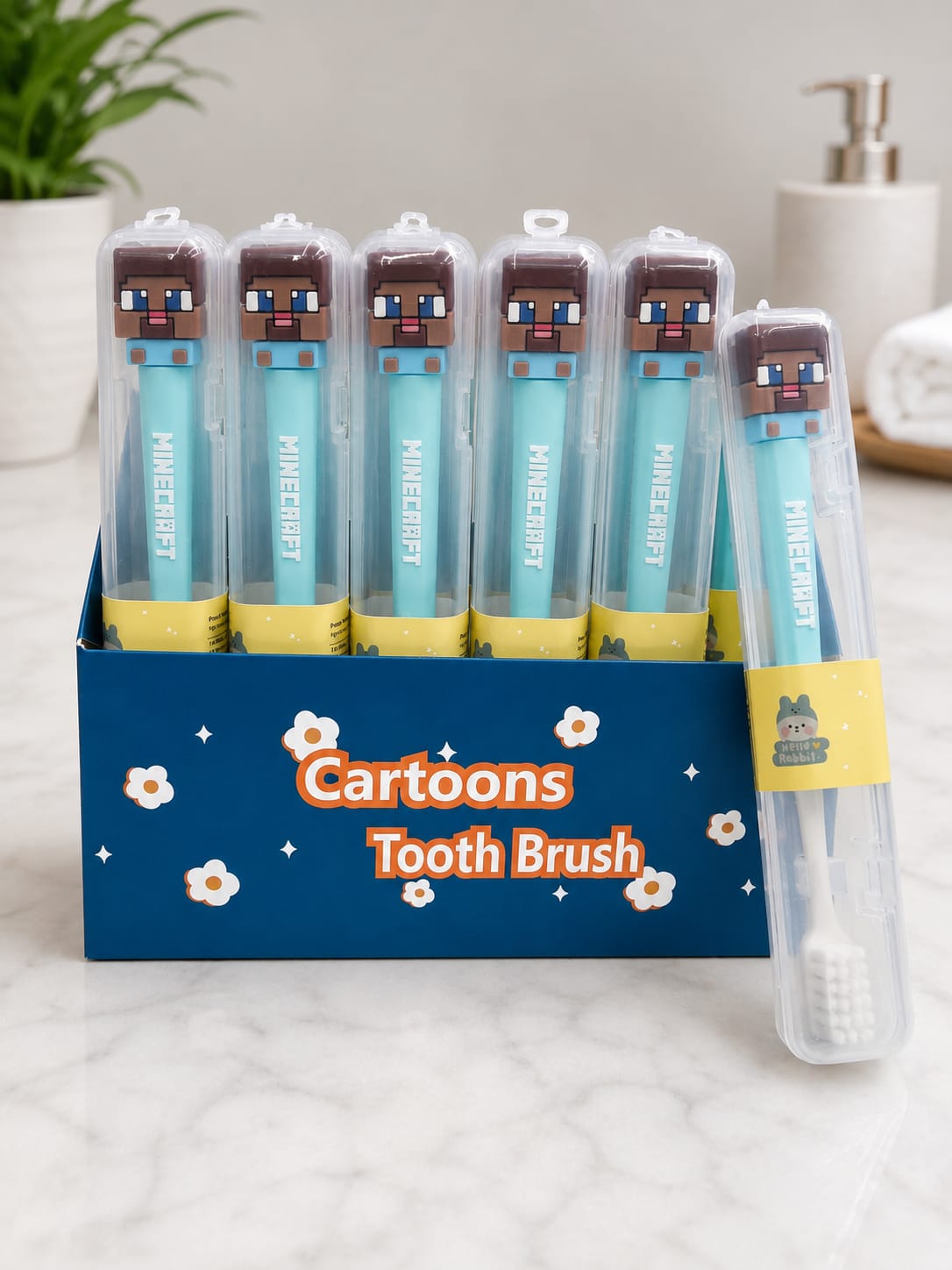 Minecraft Pop-up Toothbrush
