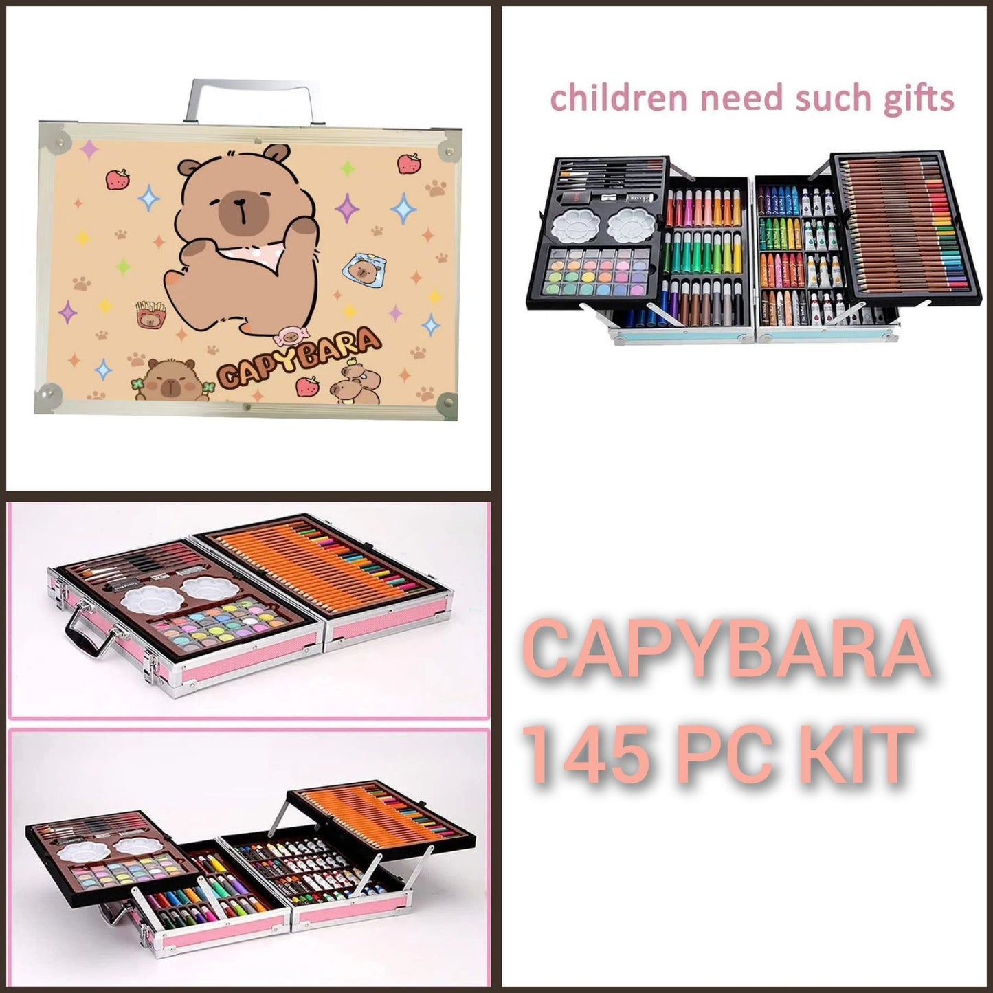 Creative Capybara Art Kit Briefcase