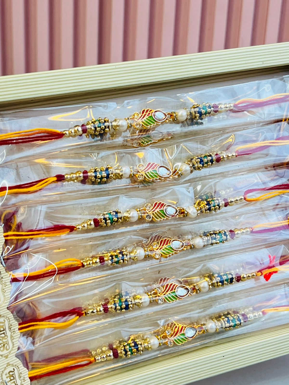 Peacock Feather Rakhi (Pack of 1)