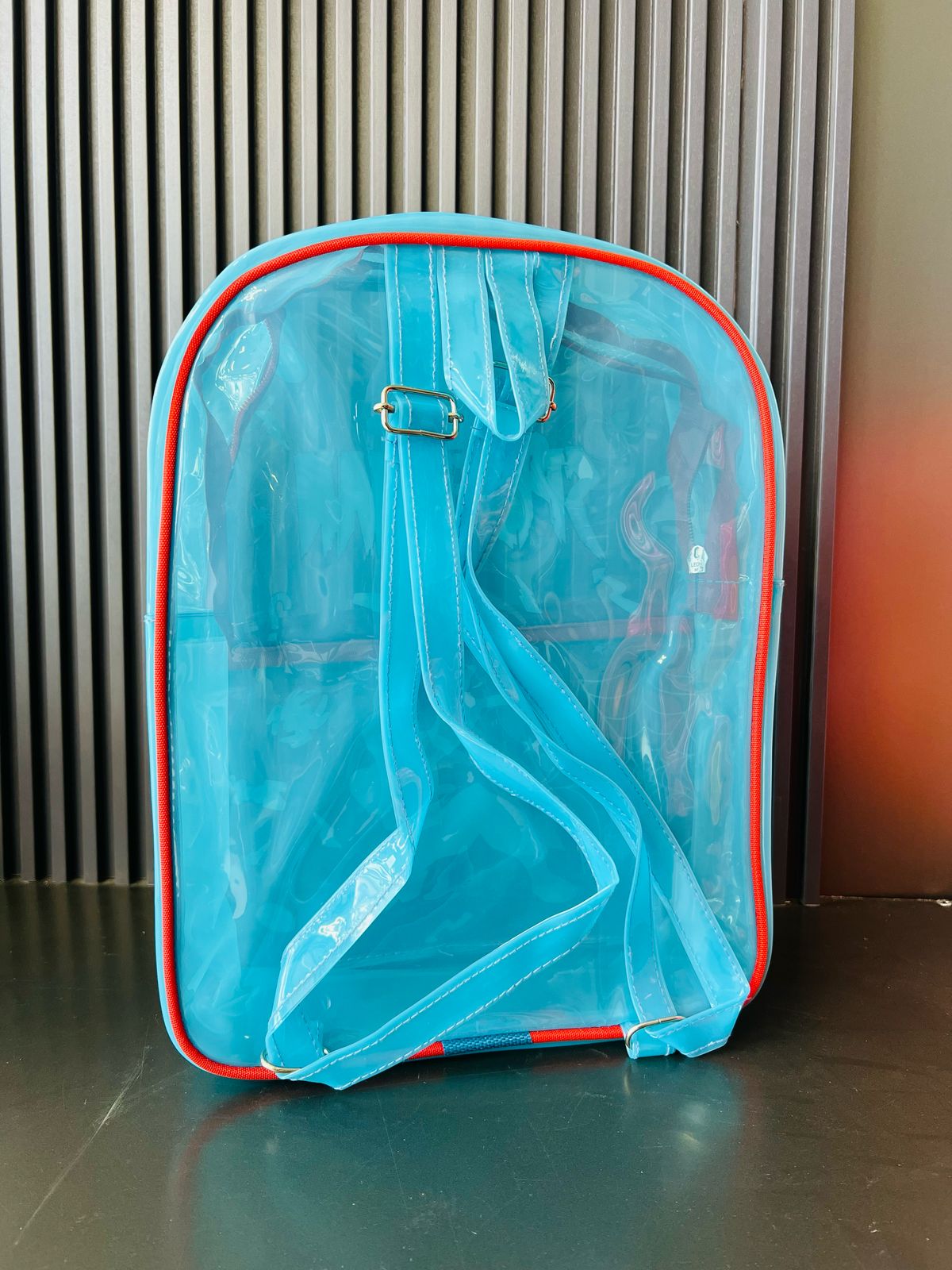 Transparent Neon School Bag