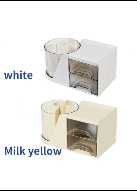 Rolling Pen Stand With 2 Tier Drawer