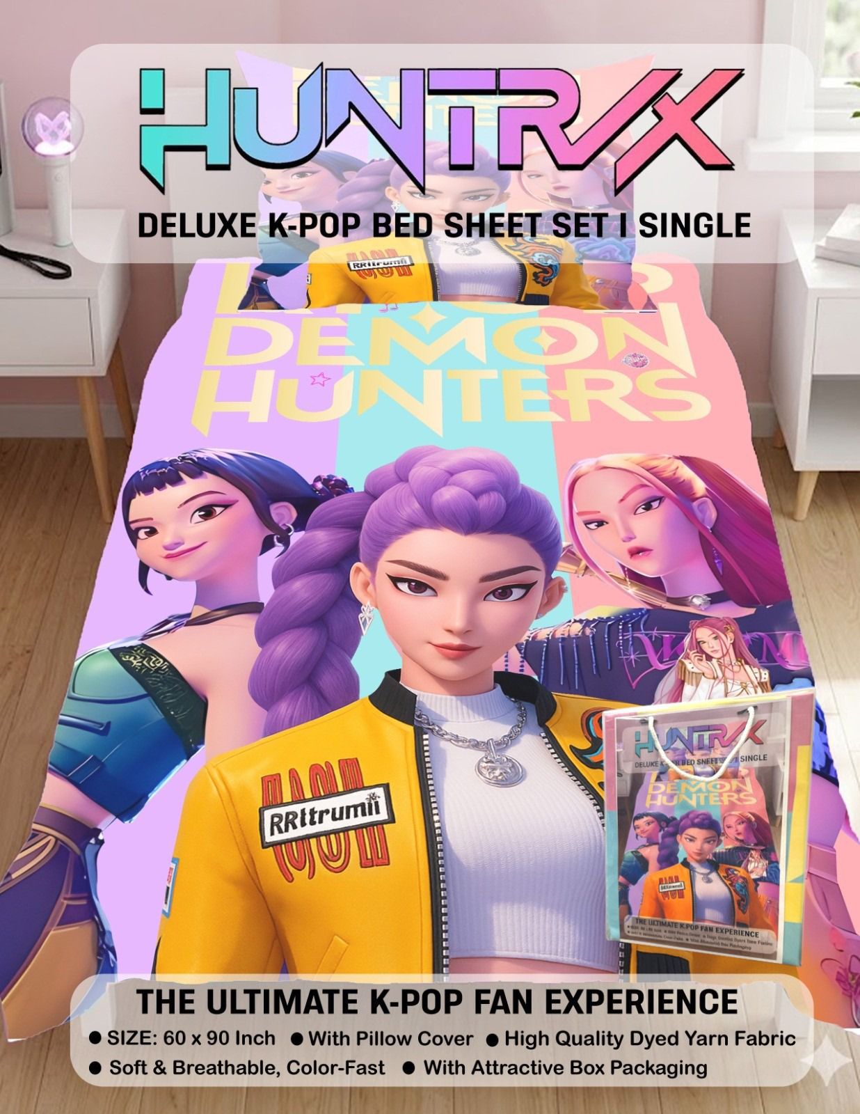 K Pop Bed Sheet